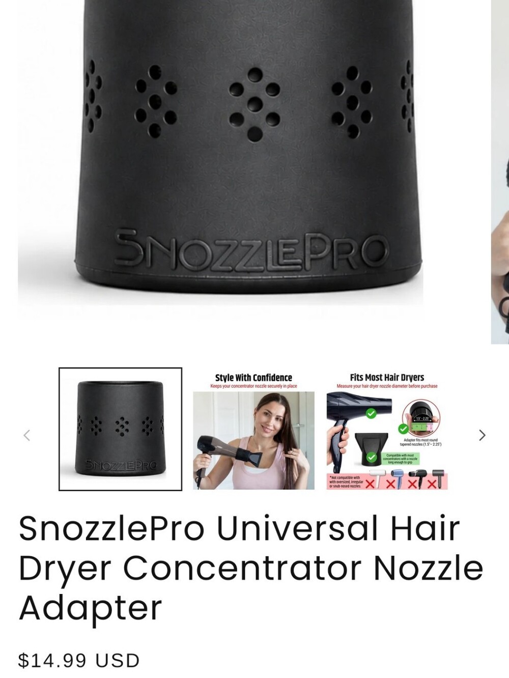 Snozzle Pro Diffuser Adapter - Picture 2 of 3